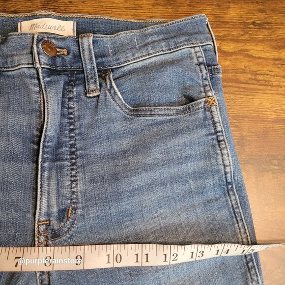 Madewell Jeans 28 Skinny 10" High Rise Leavitt Wash M6234 Tummy Control Stretch - Picture 9 of 13
